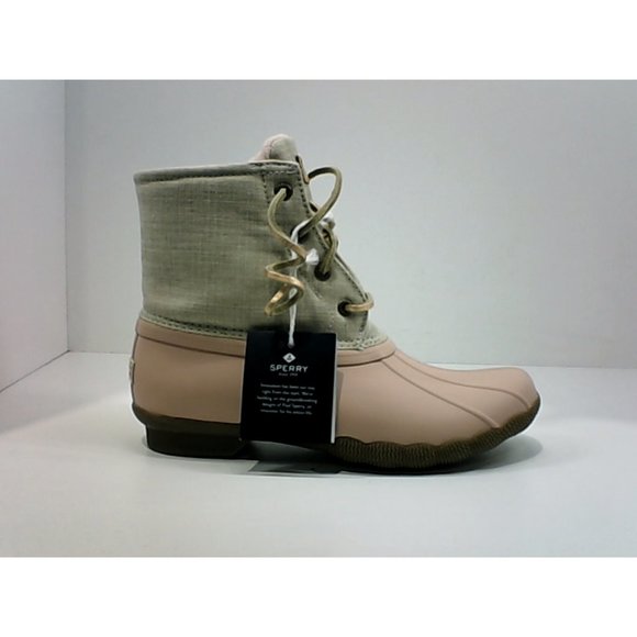 Sperry Womens Saltwater Rubber Closed Toe Ankle Rainboots - Picture 2 of 5